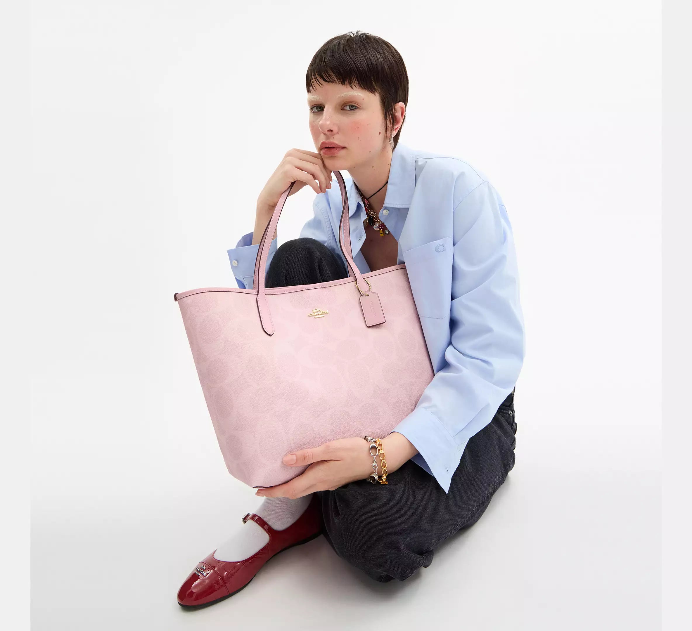 City Tote In Signature Canvas