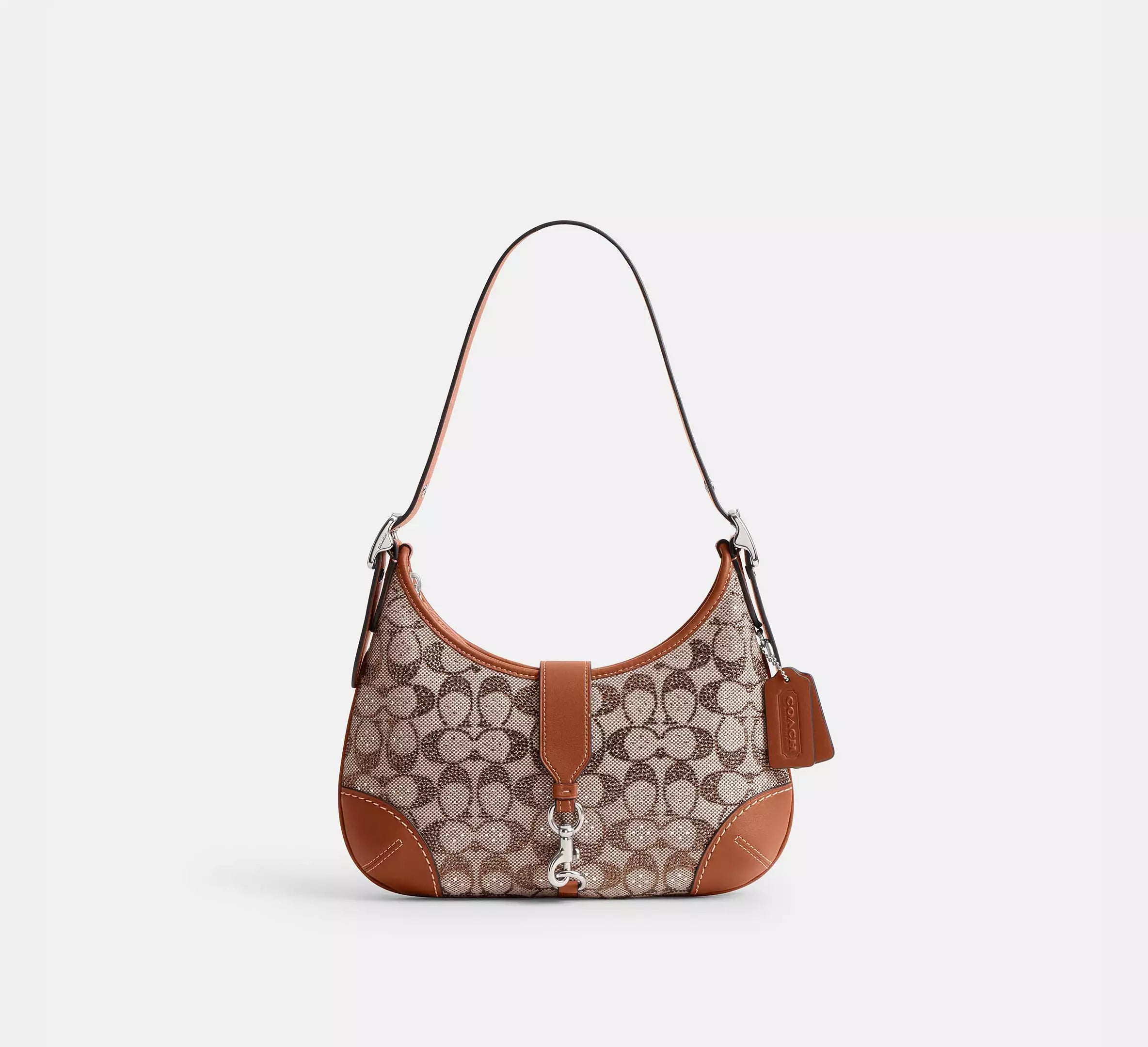 Hamptons Hobo Bag In Crystal Jacquard